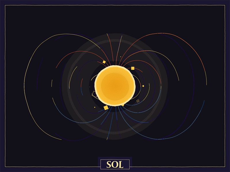 Sunrays V01 animation colorful cosmos solar sun
