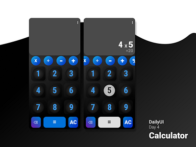 Calculator #DailyUI