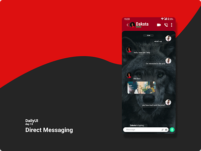Direct Messaging #DailyUI dailyui figma graphic design ui ux
