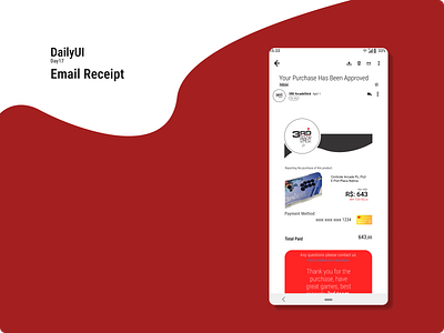 Email Receipt #DailyUI