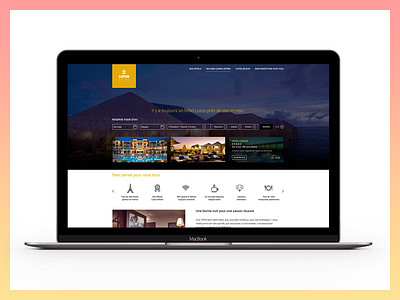 Hotel Website booking desktop holidays hotel restaurant room