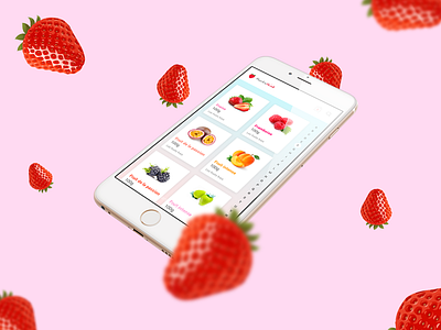 Fruits shop app app apple fruits ios online shop strawberry