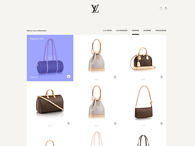 Louis Vuitton Web Desktop bag desktop louis vuitton responsive shop shopping web woman
