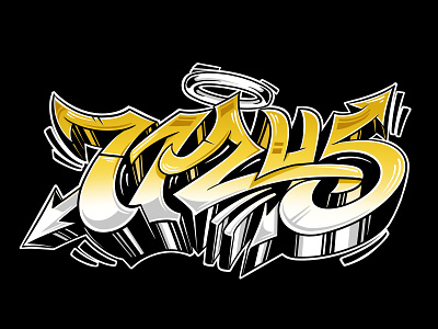 71245 artwork design graffiti illustration lettering logo typography vector