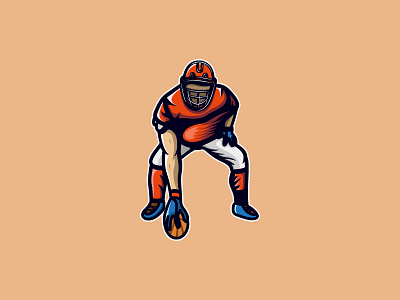 American Football branding design graphic football icon illustration logo