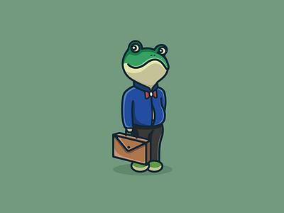 Fat Frog art character design frog illustration logo vector