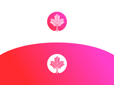 Maple Leaf art artwork brand canadian design gradient leaf logo maple negative