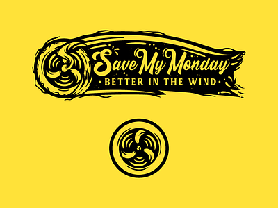 Save My Monday 2d adobe artwork badge calligraphy clean design fan font handletter illustration lettering lettering art logo merch t shirt vector