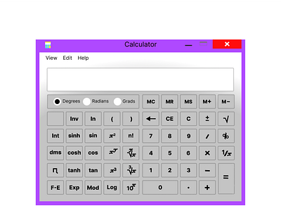 Standard Scientific Calculator #Daily UI Challenge and design web application