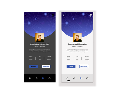 User Profile #Daily UI Challenge design illustration web application