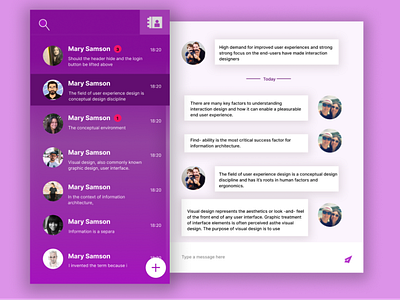 Direct Messaging # Daily UI Challenge