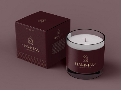 Hammam Scented Candles branding candlelover design graphic design logo logodesign luxurybranding mockup packagingdesign typography visualidentity