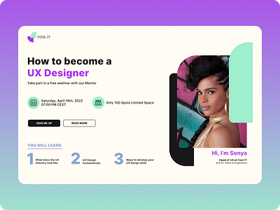 Landing Page Design challenge dailyui design landing landingpage page ui ux uxdesigner webinar