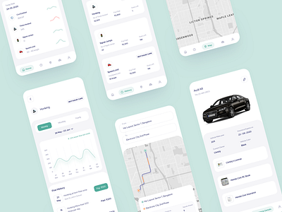 R4S app dashboard history maps minimal pollution stats traffic ui vehicle
