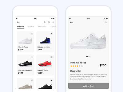 Shoe App Ui