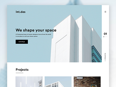 Architects landing page