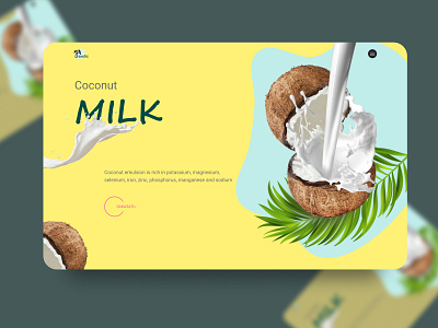 COCONUT coconut concept design homepage uxui дизайн веб дизайн кокос кокосовое молоко