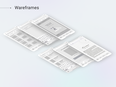 Mobile app | Wareframes