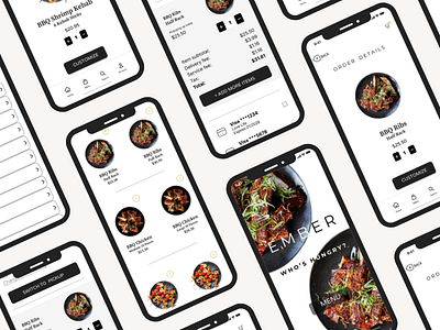 EMBER RESTAURANT APP DESIGN