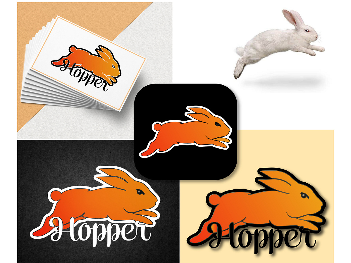 Hopper Visual Brand Identity by Amna_designs on Dribbble