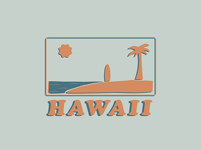 Hawaii Dreaming graphic design illustration vector