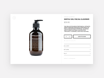 Product card for Nina Maya e-commerce website e commerce rwd shopify ui design uxui