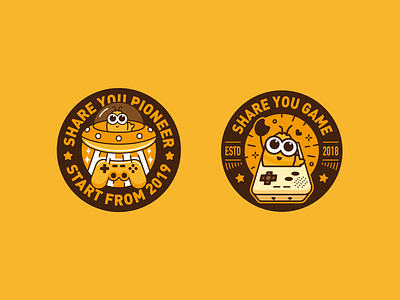 Brand badge-share you 2019 badge branding characer color design dribbble icon illustration share you typography vector