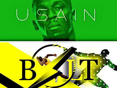 Fan art - Usain Bolt digitalart fanart graphic design usianbolt