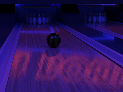 Bowling in Blender 3d 3d model ball blender bowling bowling lane lane maya realistic