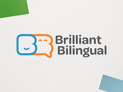 Brilliant Bilingual Logo branding design graphic design illustration logo typography