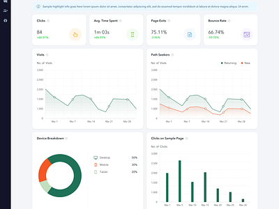 Page Tracking Dashboard