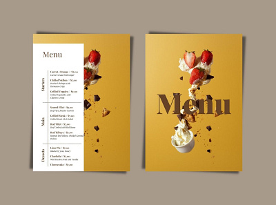 Menu 3d animation branding bussines card graphic design ilustration logo menu motion graphics typography ui