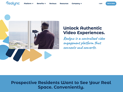 New Website Design for Realync branding graphic design ui website design