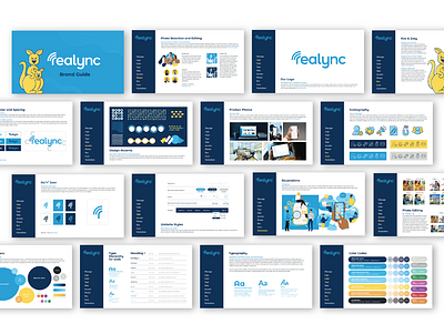 Brand Guidelines for Realync branding graphic design layout