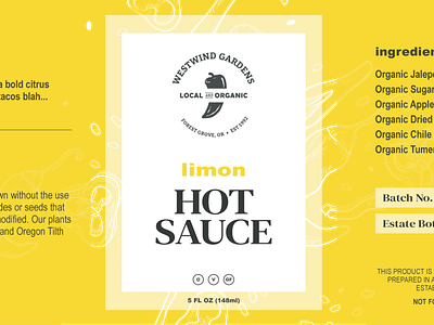 Hot Sauce Label Option 1