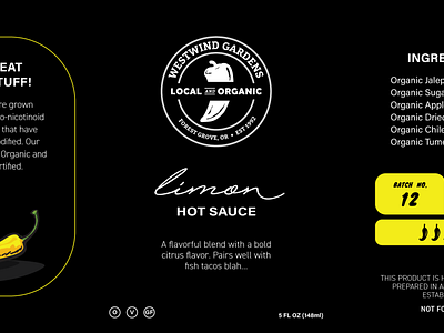 Hot Sauce Label Option 2