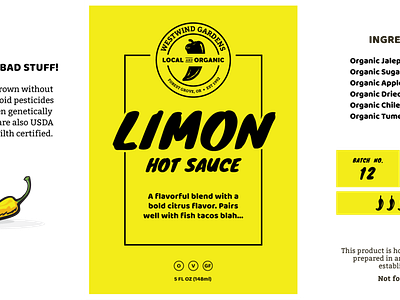 Hot Sauce Label Option 3