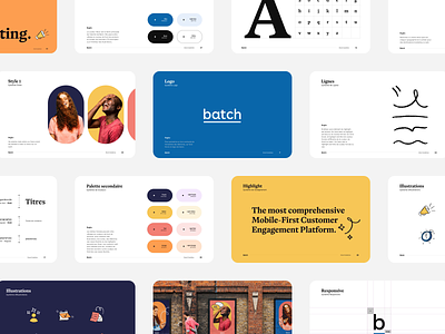 Batch Brandbook agency art direction brandbook branding colors design desktop illustration landing shapes ui ux visual identity webdesign website