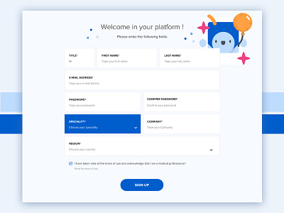 Sign up - Daily UI 001 app art direction challenge daily design desktop interface sign up sketch ui user ux