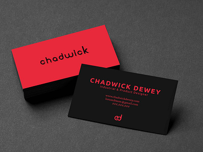 Chadwick Dewey Business Cards branding design graphic design illustration logo typography vector