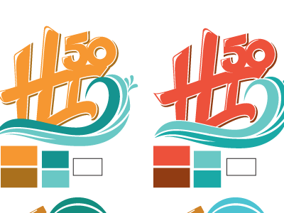 options for Hi50 logo design