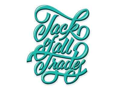 Jack of all Trades lettering type typography
