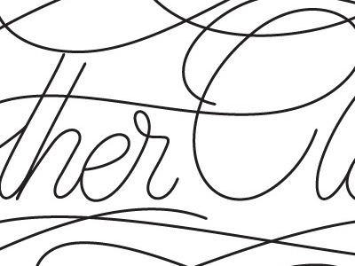 Monoscript for a banner lettering monoline monoscript type typography