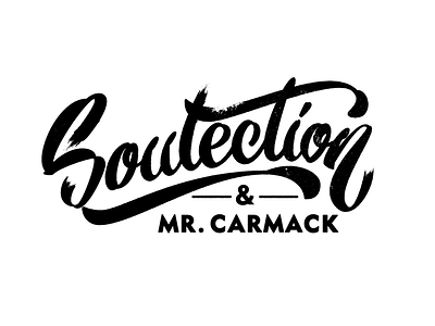 Soulection with Mr. Carmack hand letter lettering logo typography