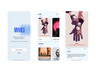 Movies app 2020 trend app app design colours design movies app uiux