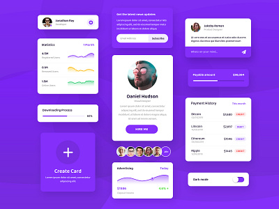 Card UI Kit | Freebie