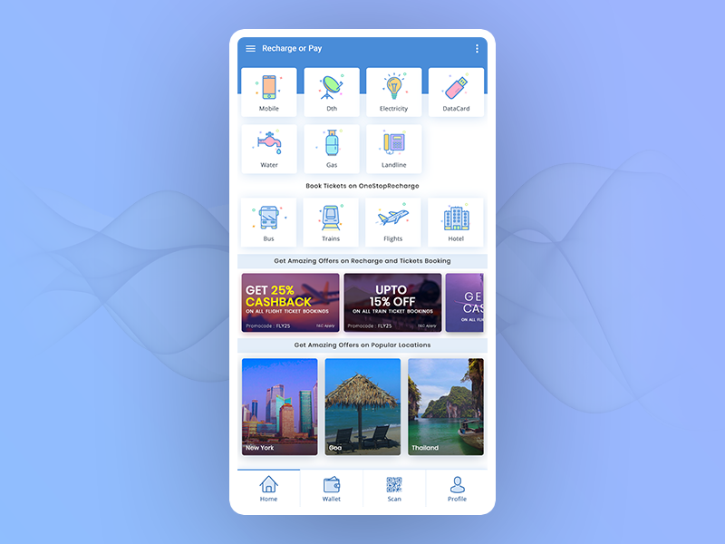 Mobile Recharge UI Design mobile recharge ui ui design