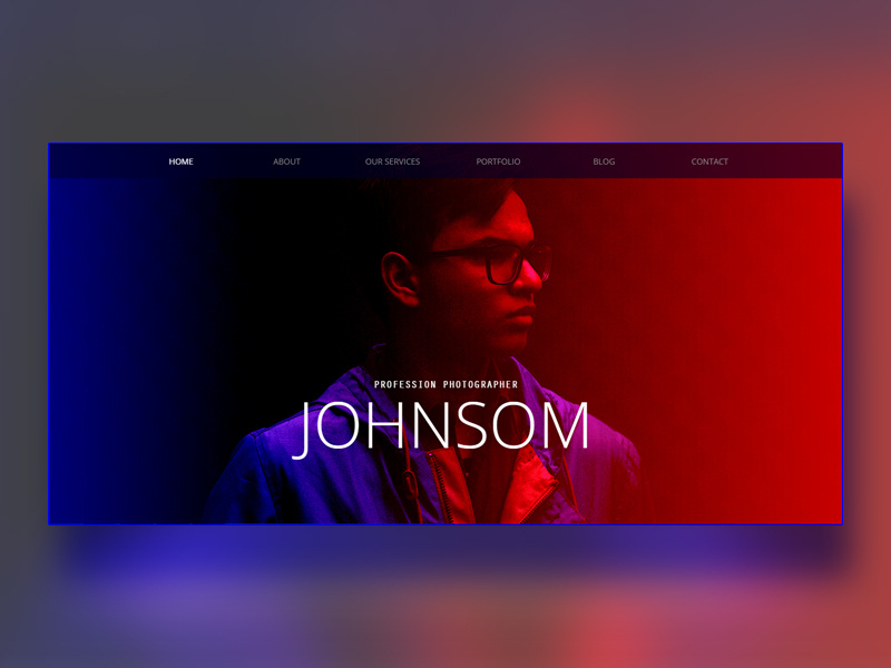 Creative Portfolio Website professional design photographersondribble black design red and black dark design personal portfolio personal website website homepage portfolio page portfolio design creative poster creative portfolio creative design