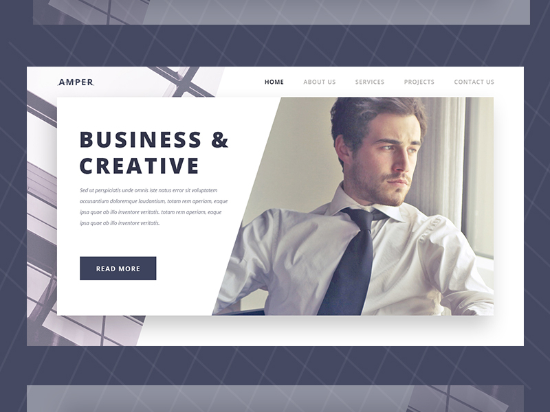 Corporate Business Website Landing Page by Krunal Designer on Dribbble