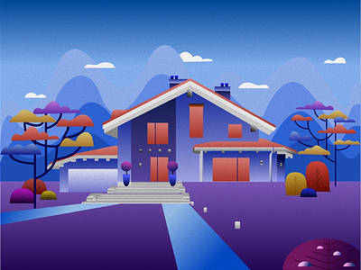 The dream house art colors figma handmade illustraion